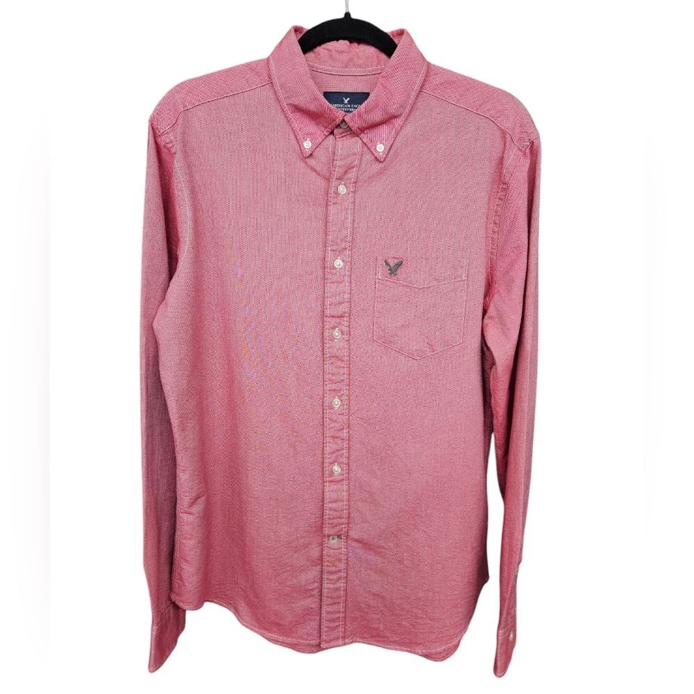 American Eagle Men's long sleeve button up, Medium, Back to School